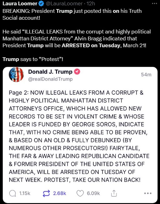 President Trump will be ARRESTED on Tuesday, March 21 ?? - The True ...